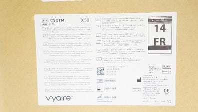 Vyaire CSC114 AirLife Closed Suction Cath. 14 Fr. - Box of 50